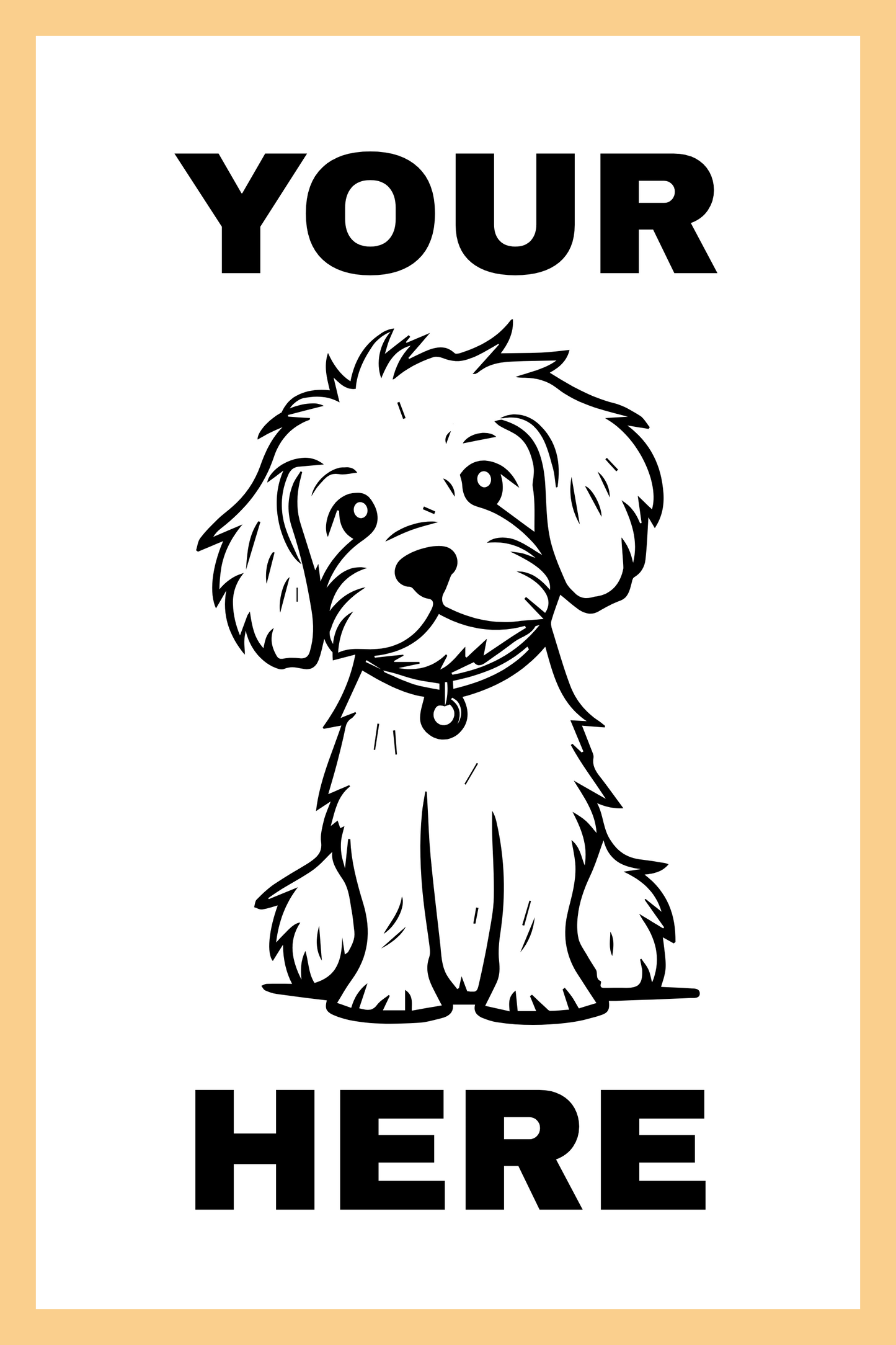 Custom Pet Poster from Your Photo | PosterPups